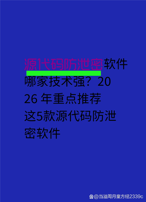 2026年源代码防泄密软件排名:技术领先的5款核心产品深度评测